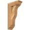 Ekena Millwork Funston Traditional Rough Sawn Bracket w/ Offset Brace, Western Red Cedar, 6"W x 14"D x 26"H BKT0604X14X26FST01RWR - alternate 1